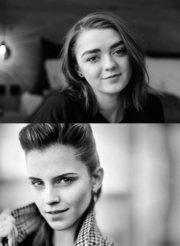  Happy Birthday Emma Watson and Maisie Williams  