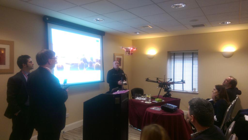 CIESSMC's tweet photo. 'Eyes in the Sky' - a #drone in action at #DRE2015. http://t.co/6JENwCyEw3