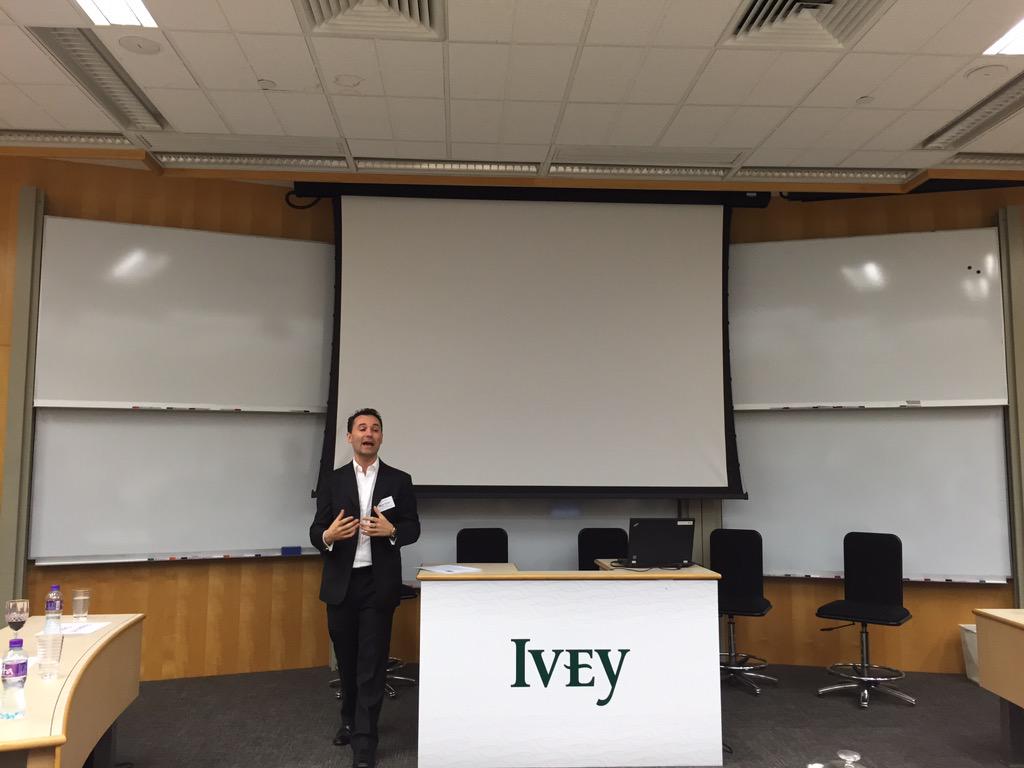 petermdingle's tweet photo. Launch of the Business Speaker Series with @Gnlstorage  #ivey #makingadifference http://t.co/7EJWUoYySL
