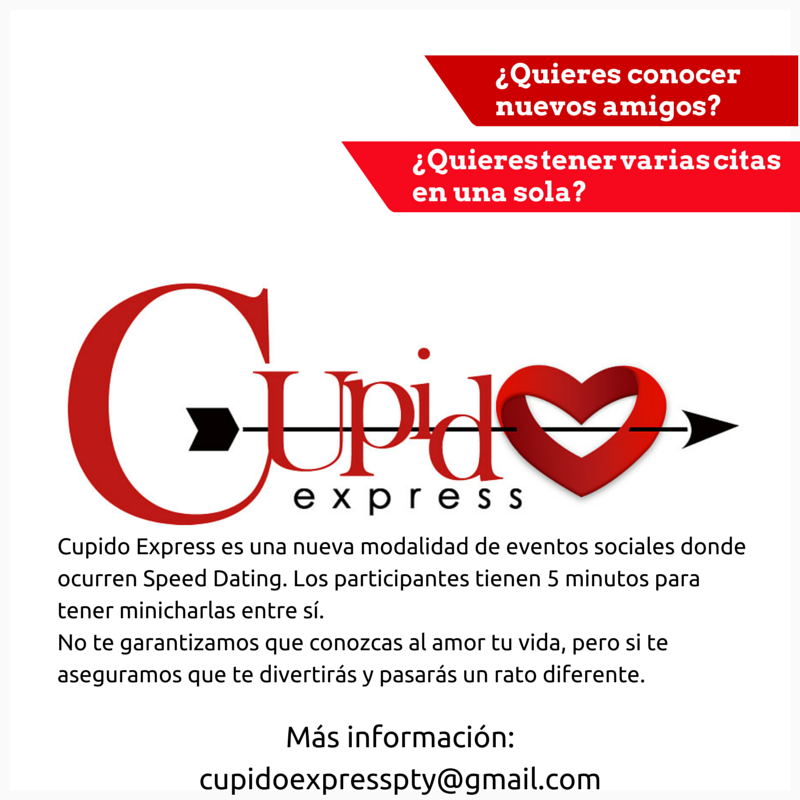 Cupido_Express's tweet photo. Quieres conocer nuevos amigos? #CupidoExpress #CupidoExpressPty #NuevosAmigos #Relaciones #Panama #Eventos http://t.co/IbX2PMrvmi
