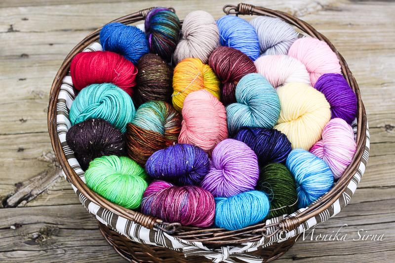 MonikaSirnaDsgn's tweet photo. Just a few #ColourAdventures samples-check! @doeweknit @anadiomenasnews #basketfullofyarn #knitting #yarn #yarncandy http://t.co/XWIIeNQPbp
