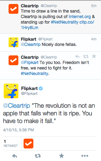 Aww you guys! <a href="/Flipkart/">Flipkart</a> <a href="/Cleartrip/">Cleartrip</a>