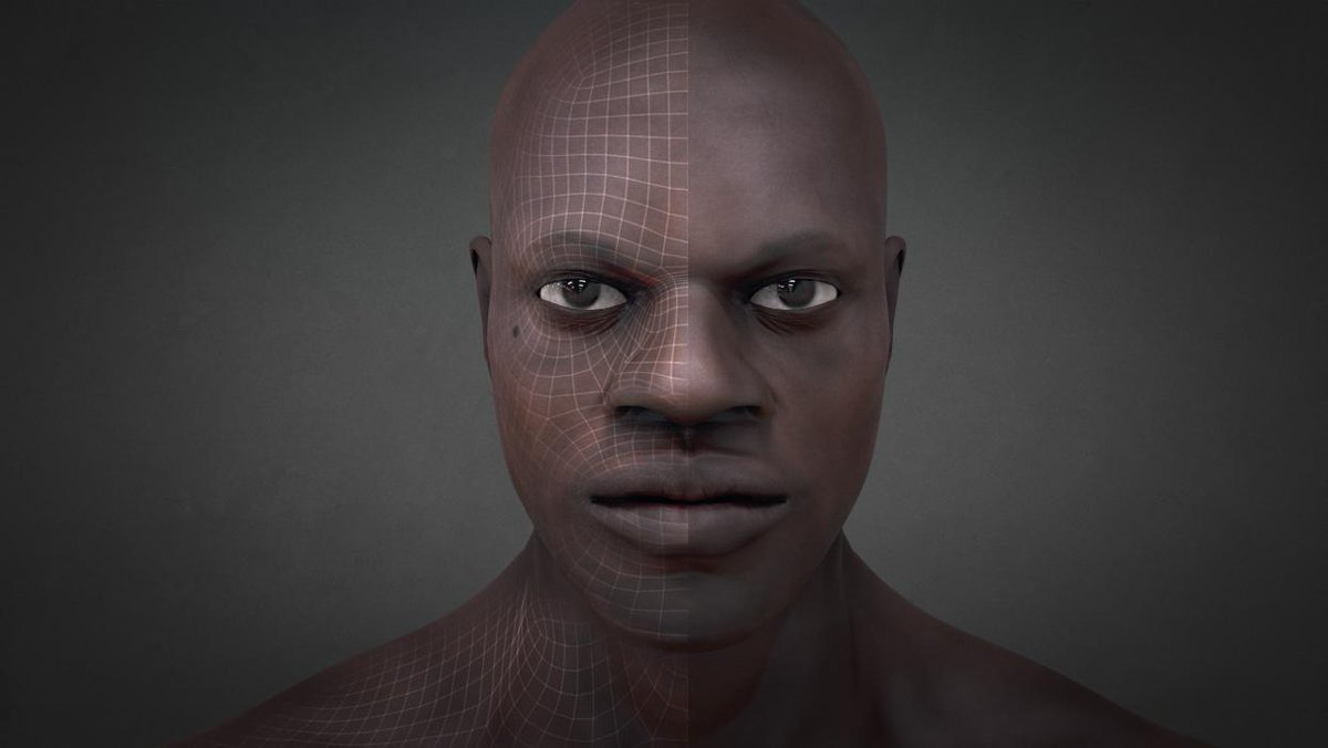 #ZBrush FREE African Male 3D Head Model with texture, normal maps, .OBJ and .ZTL included :) badking.com.au/site/shop/huma…