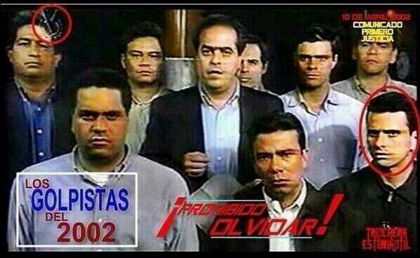 ybrbrd's tweet image. Fascistas del Golpe de Estado del 2002, #SonLosMismosNoVolveran