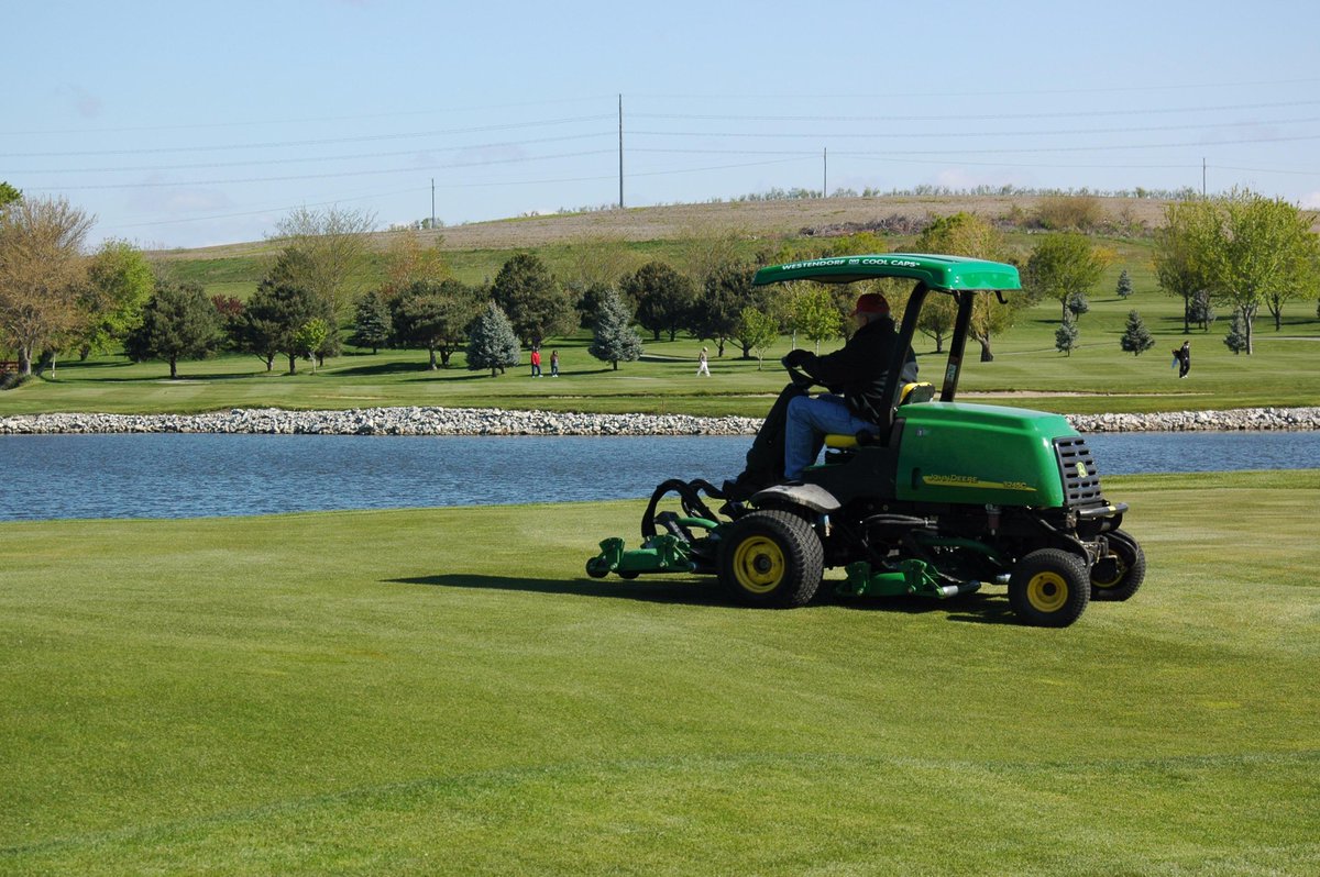 Westendorf_Mfg's tweet photo. It's National Golf Day! Help maintain the guys &amp; gals that help maintain the course with a Westendorf Cool Cap! #golf http://t.co/1UAa2plKx8