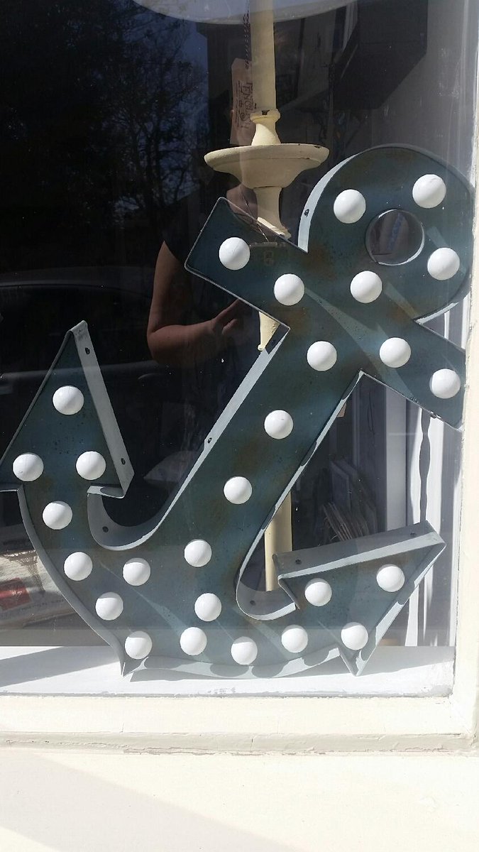 EnglishPretty's tweet image. Hello sailor!  These marquee style lights are made from reclaimed steel in the UK, get them quick! @lamplightdesign