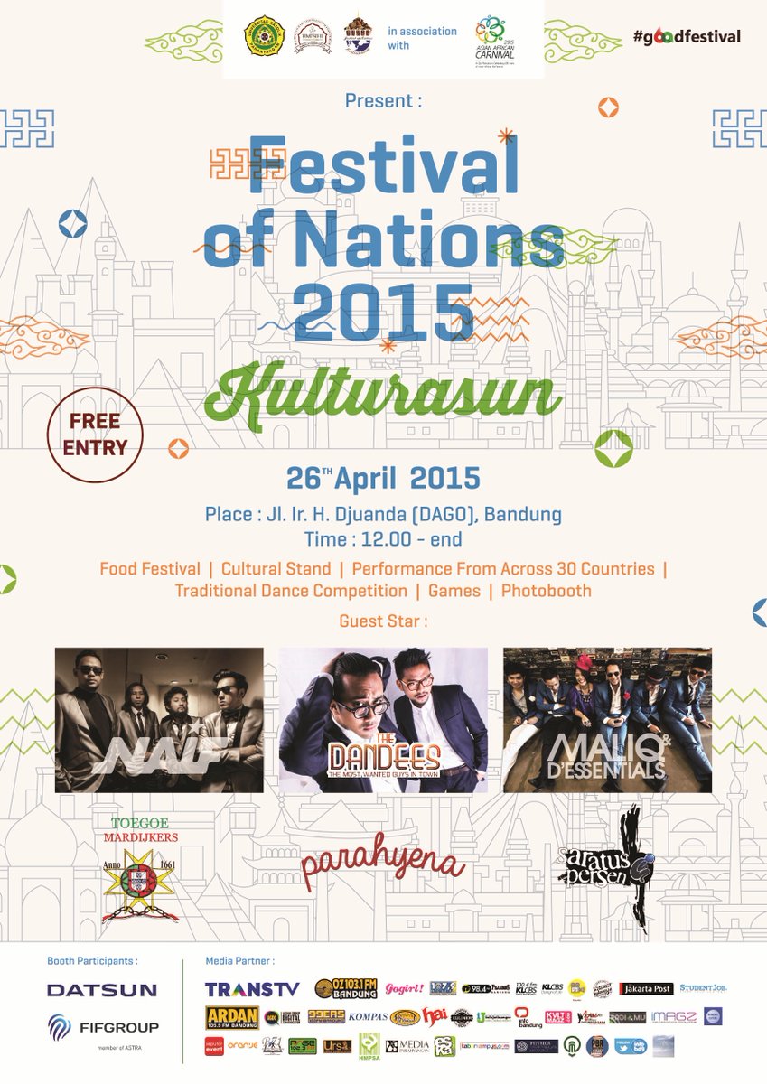@nugrohorizki_ "<a href="/InfoBdgEvent/">EVENT BANDUNG</a>: HI UNPAR present #FON2015 <a href="/Naifband/">NAIF</a> <a href="/MaliqMusic/">MALIQ & D'ESSENTIALS</a> di Jl. Dago 26/4 - <a href="/FestivofNations/">FON 2016</a> "