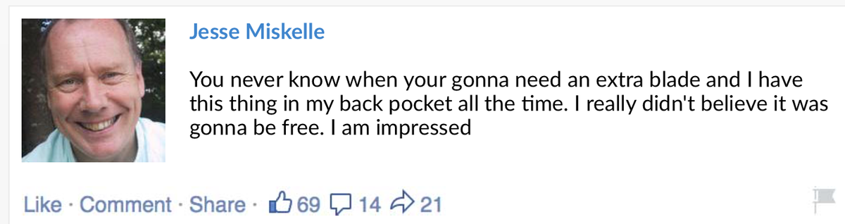 haukas_nft's tweet photo. This guy just got his FREE InstaBlade. Get yours today from: http://t.co/LZPeaXFvVj http://t.co/SNpFw6gzfL