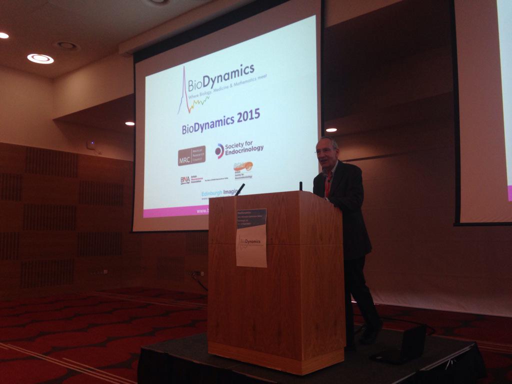 JT_Running's tweet image. Stafford Lightman opening #BioDynamics2015