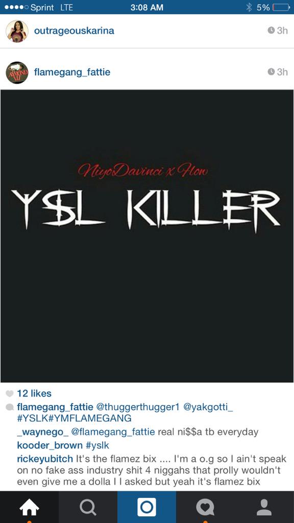 Mr_BrazyFLOW's tweet photo. I ain't Trippin label gon bond me out #Mula FlameGang http://t.co/xQiOtRW0Gq