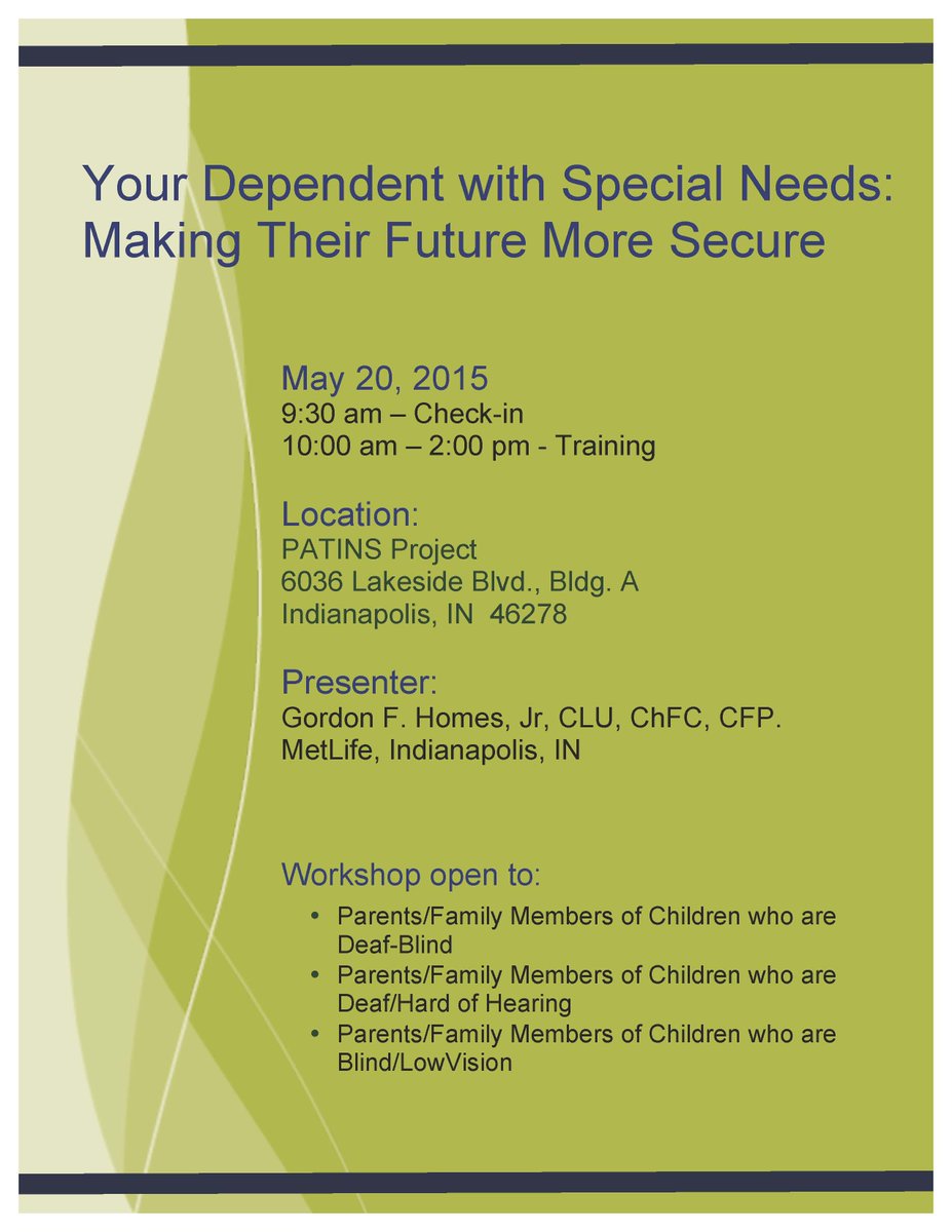 INDBServices's tweet photo. We are hosting a family workshop on May 20th in Indianapolis.  For more info contact Bonnie.Bunch@indstate.edu http://t.co/Ra8L5uAiw3