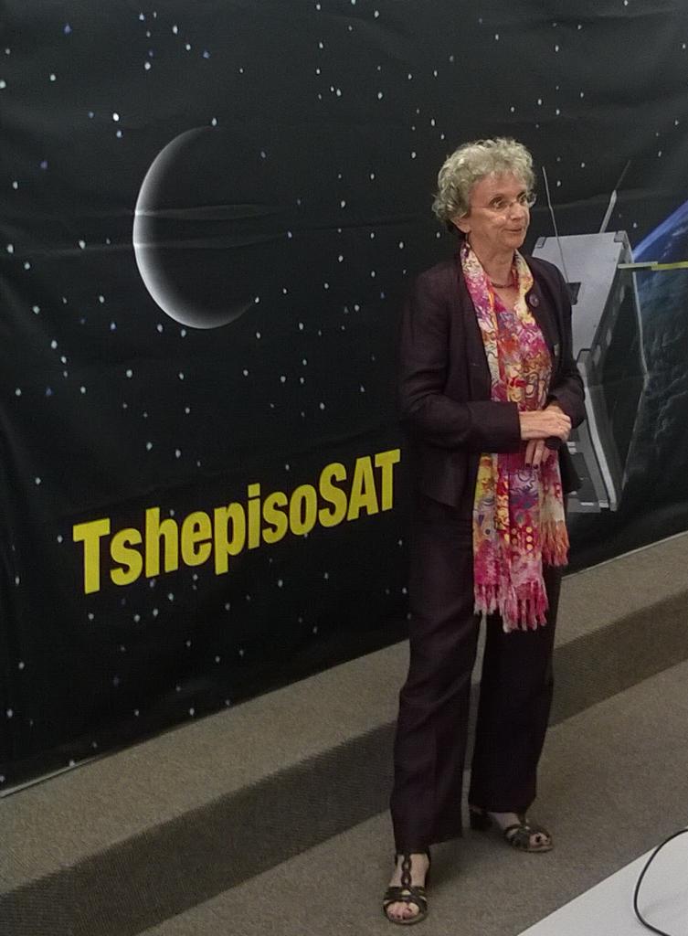 HabibiSouth's tweet photo. @fsatispace Ambassador Elisabeth Barbier speaking at F'SATI graduation. #fsati #cput http://t.co/ogvIMM8ZfF