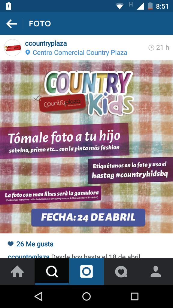 LuisAlfrePaez's tweet photo. @elheraldoco  Quiero denuncia a @ccountryplaza x prestar su nombre para promover concursos falsos en instagram anexos http://t.co/xKfs7PPSy0
