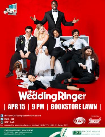 USFBullsNiteOut's tweet photo. Come out and watch the Wedding Ringer at 9 PM on the USF Bookstore Lawn! http://t.co/wd1p9uMQhZ
