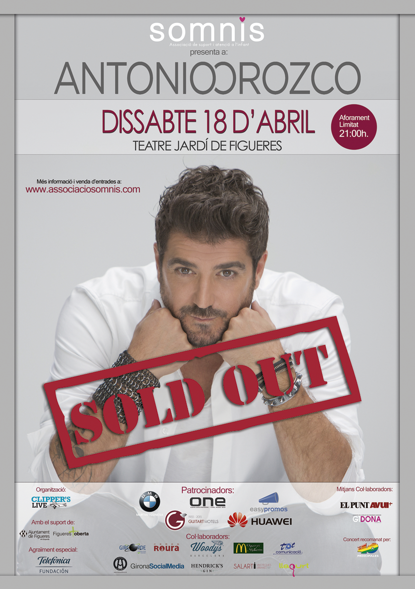 Ass_Somnis's tweet photo. Les entrades pel concert d'Antonio Orozco estan pràcticament exhaurides!!!
#AssociacioSomnis #AntonioOrozco #Figueres http://t.co/WvqfKz6jBB