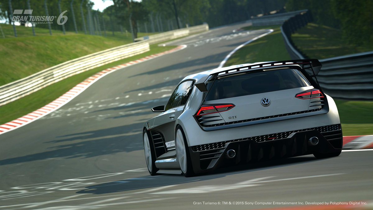 VWSverige's tweet photo. Nästa nivå – här är Volkswagens nya digitala superbil till Gran Turismo 6: GTI Supersport Vision GT! #visiongti http://t.co/bVWs592bfu