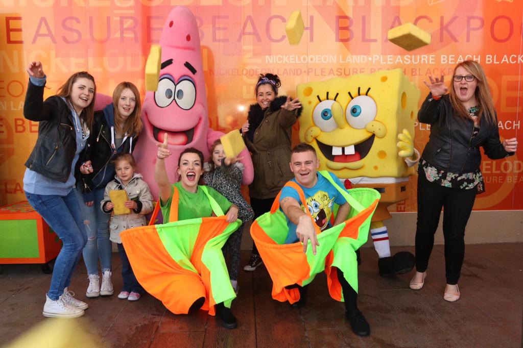 EntsTeamBPB's tweet photo. Don't miss the last days of #spongebob #activities @Pleasure_Beach #NickelodeonLand #DoingTheSponge #prizes #fun #BPB http://t.co/IXiLcef1Wg