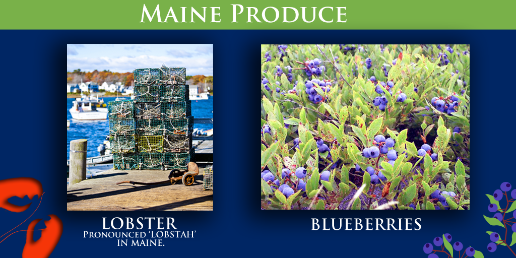 #Maine is the largest producer of #lobster and #blueberries in the US. #trivia: bit.ly/1CCTb73 #USStateFacts