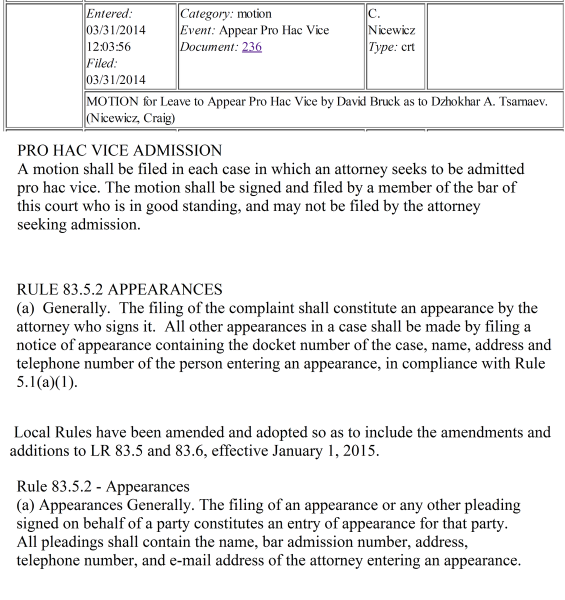 Donna_In_Heaven's tweet photo. #Tsarnaev http://t.co/BjfXsU9809 pg 9, 26 the #FalseAppearance in a FEDERAL COURT #PhonyCriminalCase by David Bruck http://t.co/ojLxHD8WUI