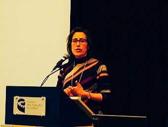AlexTyrrellPVQ's tweet photo. Excellent presentation by Angela Bischoff of the Ontario Clean Air Alliance on the need to stop nuclear. #uranium2015 http://t.co/V70FReOMMk