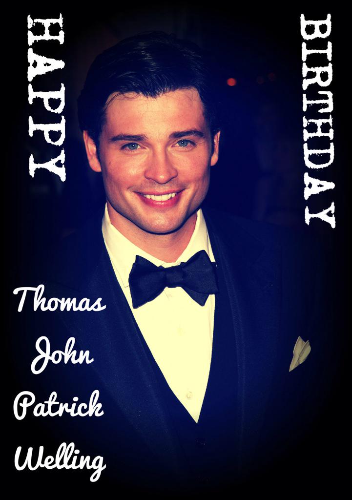 Happy Birthday to actor Tom Welling! He had Stole My Heart since I saw him as Clark Kent on Smallville   