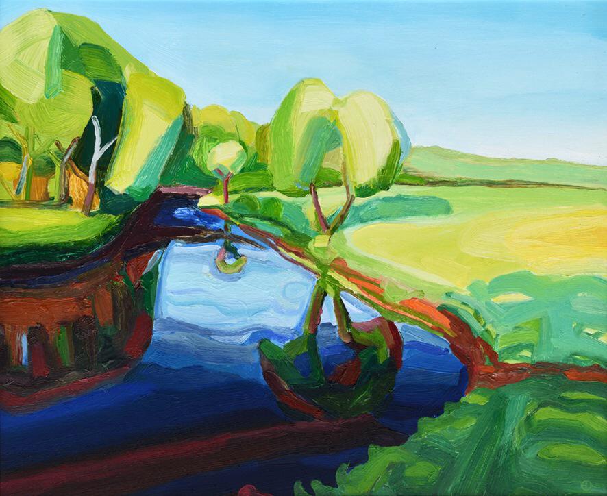 jakebenwright__'s tweet photo. 'Endrick Bend' by Ewen Duncan!! Check out more of his work here - http://t.co/mLcYzfE5X2 #art #painting #unique http://t.co/GsEa1bpCRU
