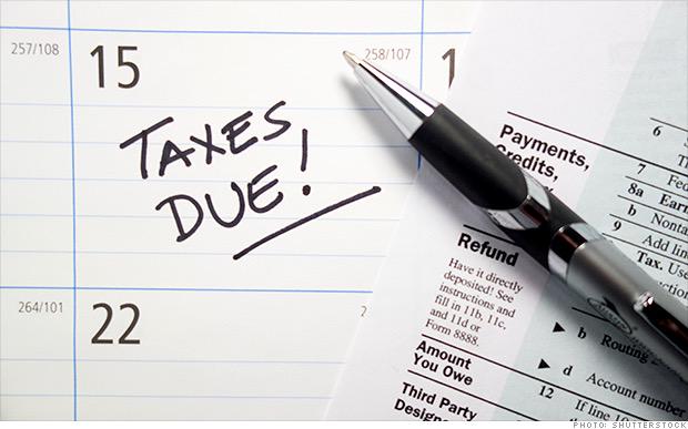 It's tax day! File an extension of time if you haven't file your taxes.