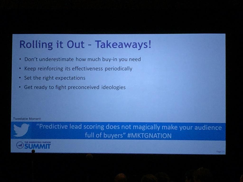 nipulc's tweet image. Buy-in from sales is key to success in #predictivescoring #MKTGnation #MKTGgenius