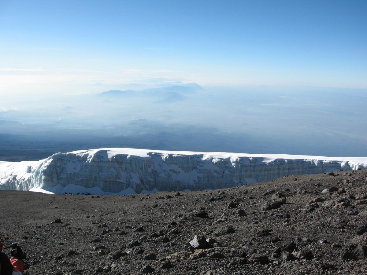 BrianCDickinson's tweet photo. They say they #Kilimanjaro crater rim glacier will be gone in the next 10 years. #Africa http://t.co/4NPCMQIczY http://t.co/b1s1qGCzgj