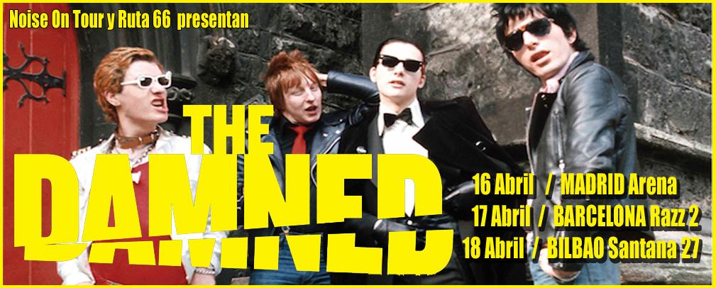 Mañana comienza en Madrid la gira de THE DAMNED, leyenda viva del punkrock 17/4-BARCELONA y 18/4-BILBAO @damnedtwits