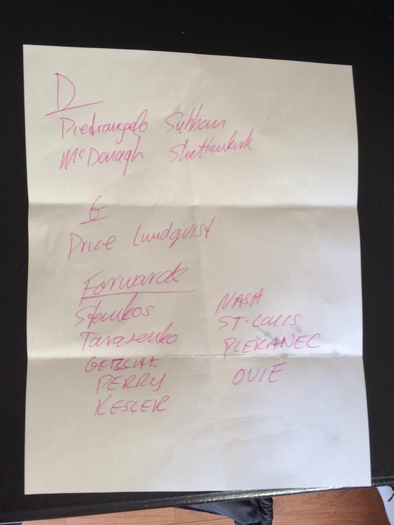 i_m_eli's tweet image. Pool picks in pink pen #Playoffs2015 #NHLPlayoffs #poolpicks