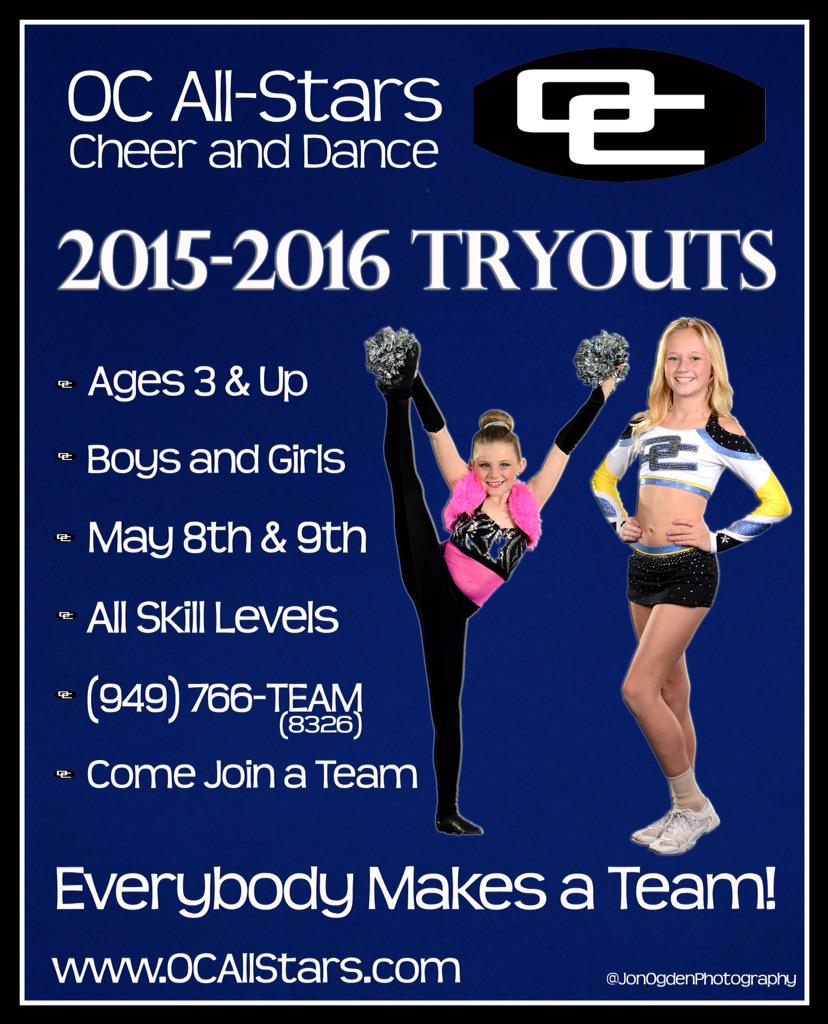 OCAllStars_'s tweet photo. Tryouts 2015 are right around the corner. More info online! http://t.co/uq8Cb9Uvjn