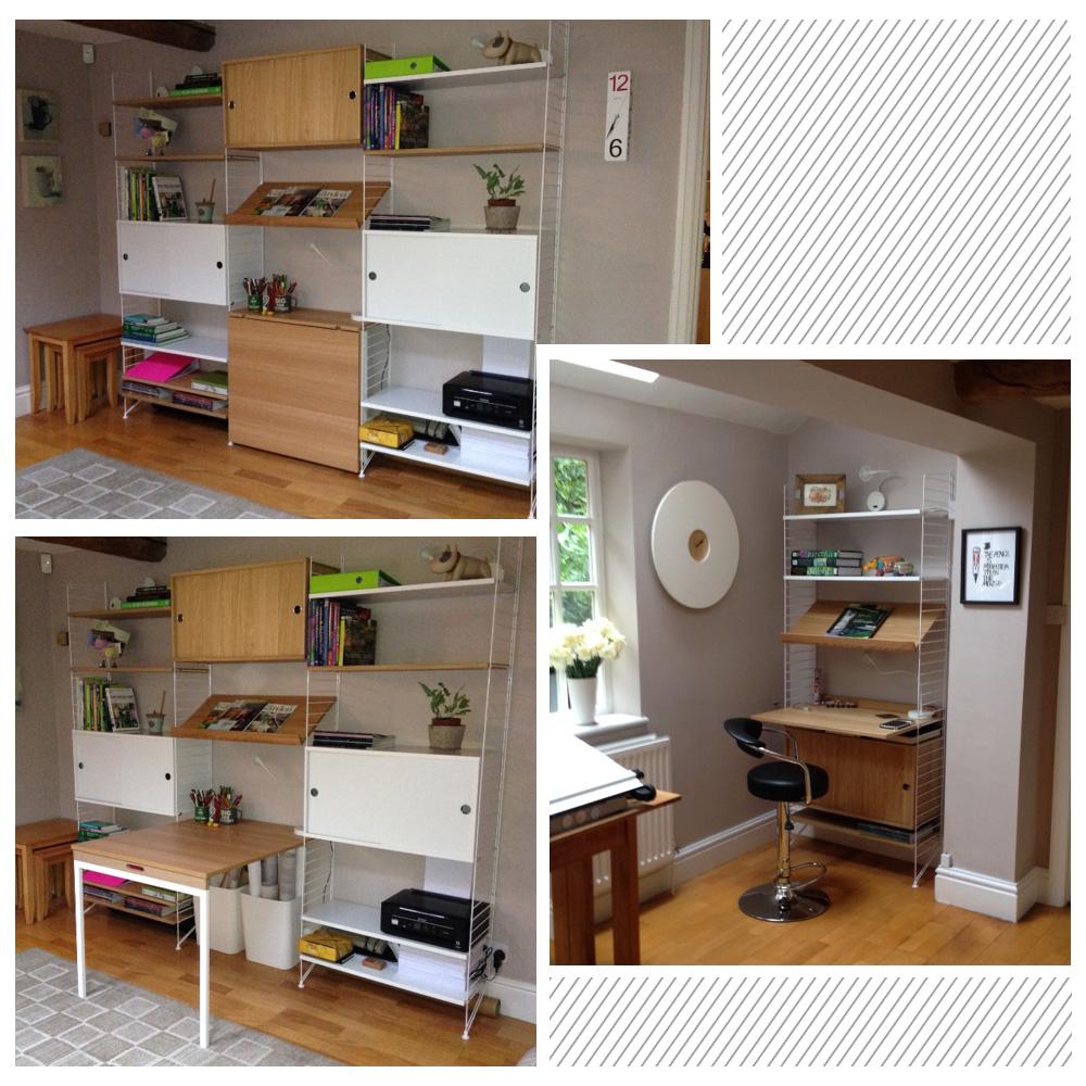UtilityDesign's tweet photo. Thanks @dawn1ee for sending us your #StringShelving photos. The studio looks great :) @stringfurniture http://t.co/7WFjoQWZEY