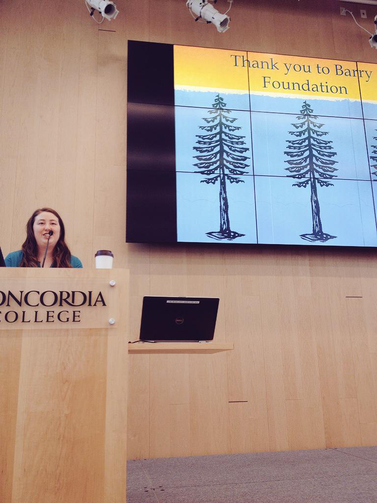 hart4econ's tweet photo. My research advisee @KTBoundary1 presenting her cool green jobs study @Concordia_MN @offuttschool #Cordmn #COSS2015 http://t.co/0KcyJE02fk