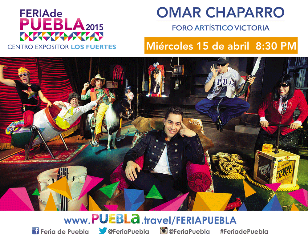 FeriaPuebla's tweet photo. Esta noche en el #ForoArtistico se presenta un gran comediante @OMARCHAPARRO ¡Los esperamos! http://t.co/GbNgS09slI