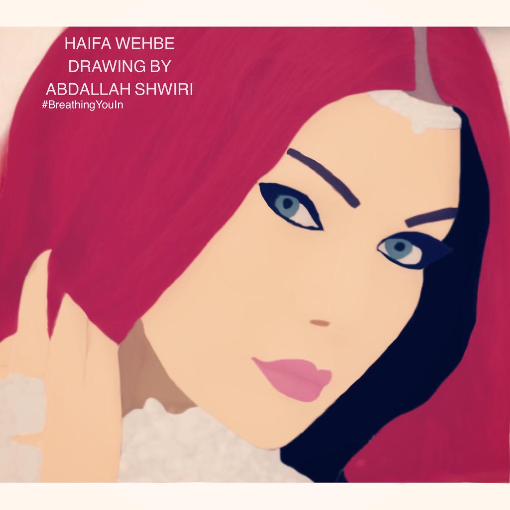 AbdallahSh_'s tweet photo. @HaifaWehbe 😻 new drawing By me 🙈🙈 Nshala t3jbek😌😘
#Breathing_You_In http://t.co/e7J4RZsh2g