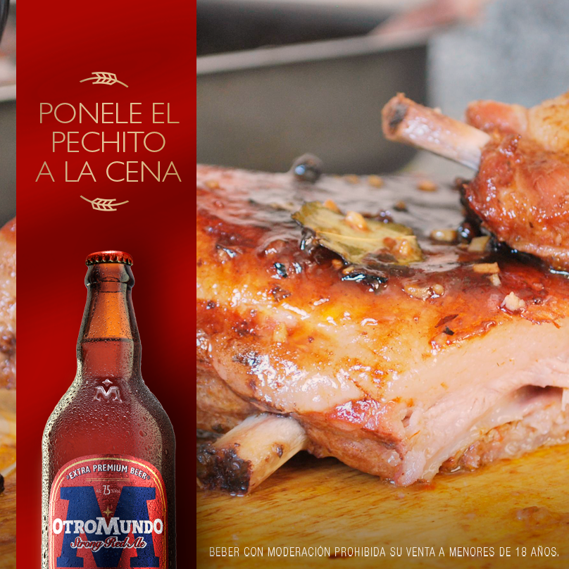 otromundo_bc's tweet photo. Probá la #StrongRedAle de #OM con este pechito de cerdo al horno. Descubrí la receta acá: http://t.co/mZWYtbGX8e http://t.co/lTZsYih4Ra