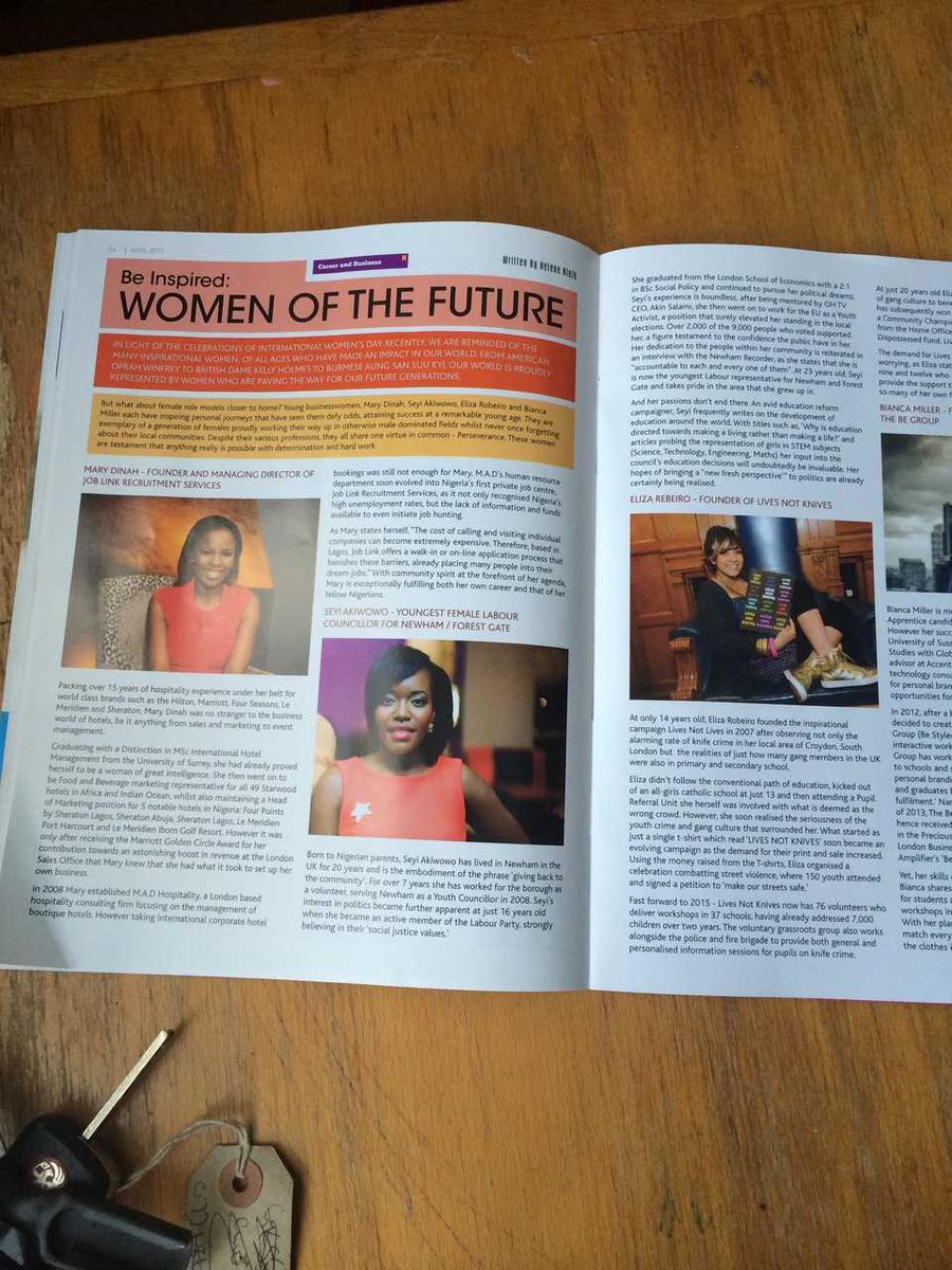 seyiakiwowo's tweet photo. Thank-you @ohtv for mentioning me in your 2Gether Mag, I'm honoured http://t.co/ggcDBQfeKP  #IWD15 #WomenOfTheFuture http://t.co/D06QX2EzfP