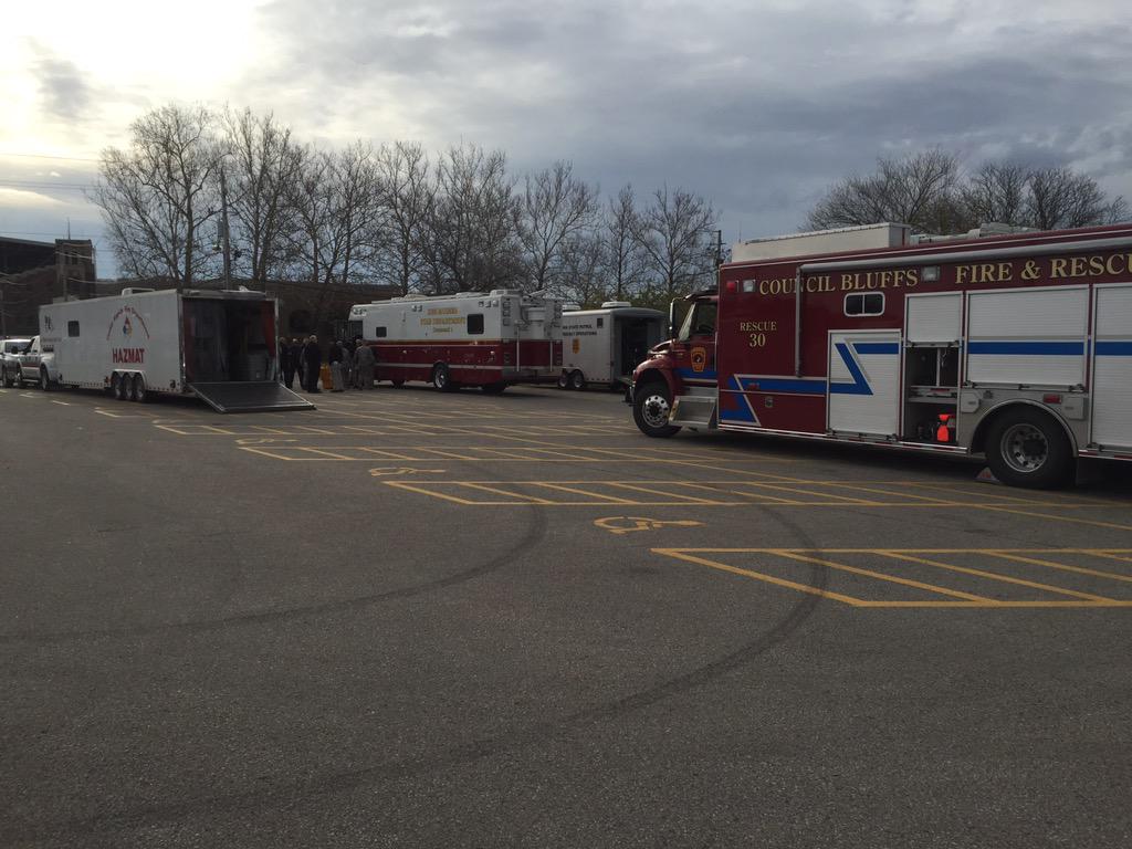 SIOUX_CITY_FIRE's tweet photo. Day 2 of the State WMD Drill in Des Moines. Over 100 responders participating including 6 of our own. #CCP #sux911 http://t.co/e2cIkMWM7I