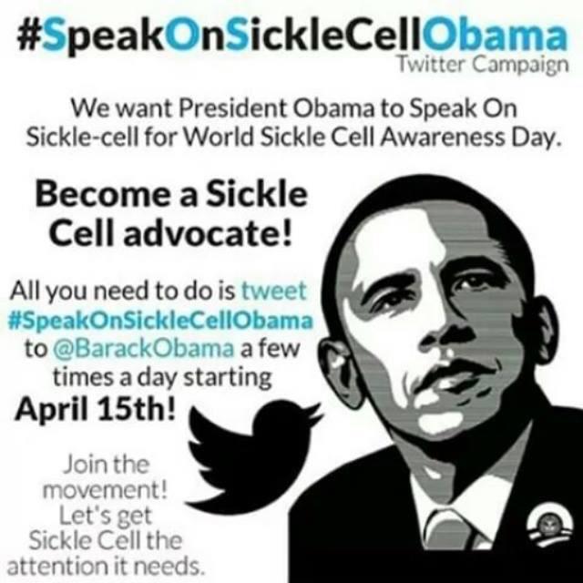 theredchairproj's tweet image. #SpeakOnSickleCellObama
