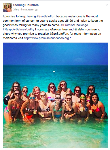 It's a beautiful day and the sun is shining. A perfect opportunity to take the #IPromiseChallenge!