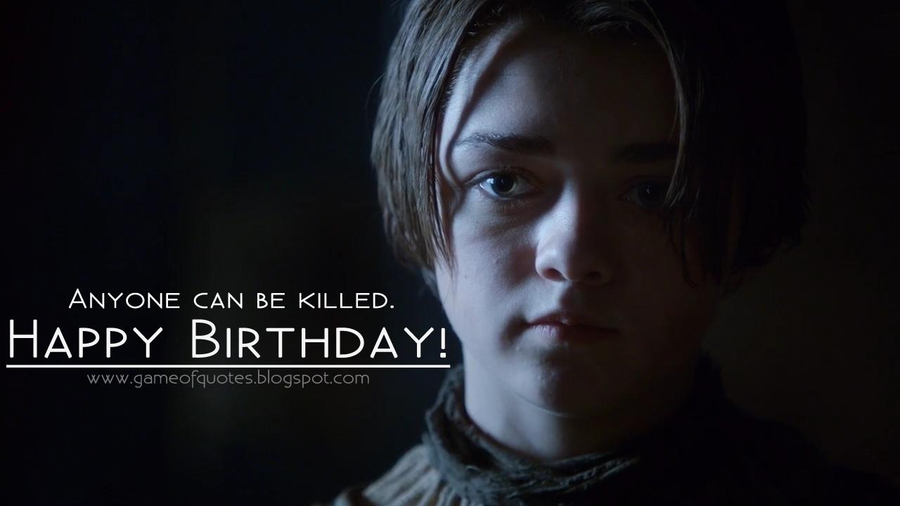 Happy Birthday Maisie Williams! 