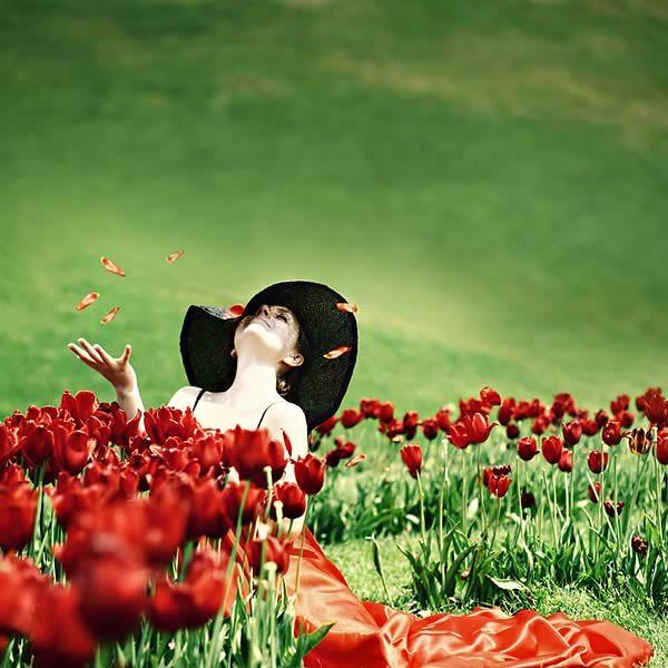 إذا أهدى الورد حبيب لحبيب، يكون معناه وصاله قريب..شوف الزهور وتعلم، كيف الحبايب تعرف تتكلم