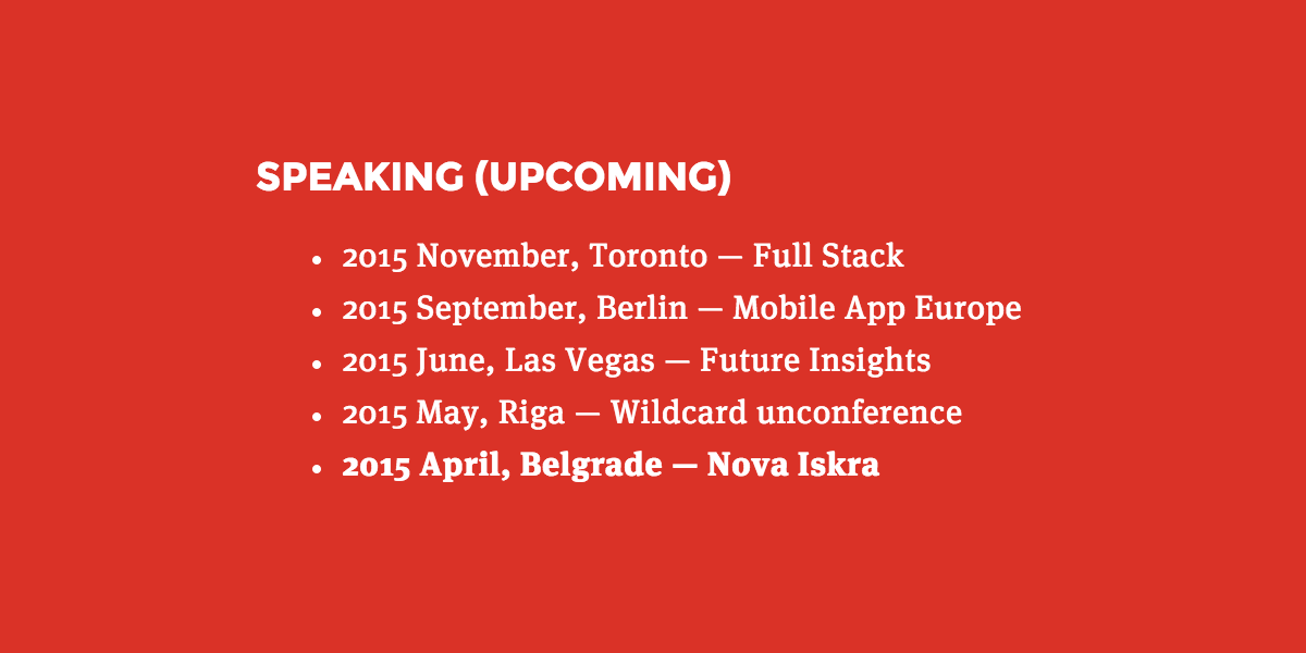 tinkadoic's tweet photo. This week just got a lot better. #talks #design #UX #smartfirst http://t.co/84l1uYCqli
