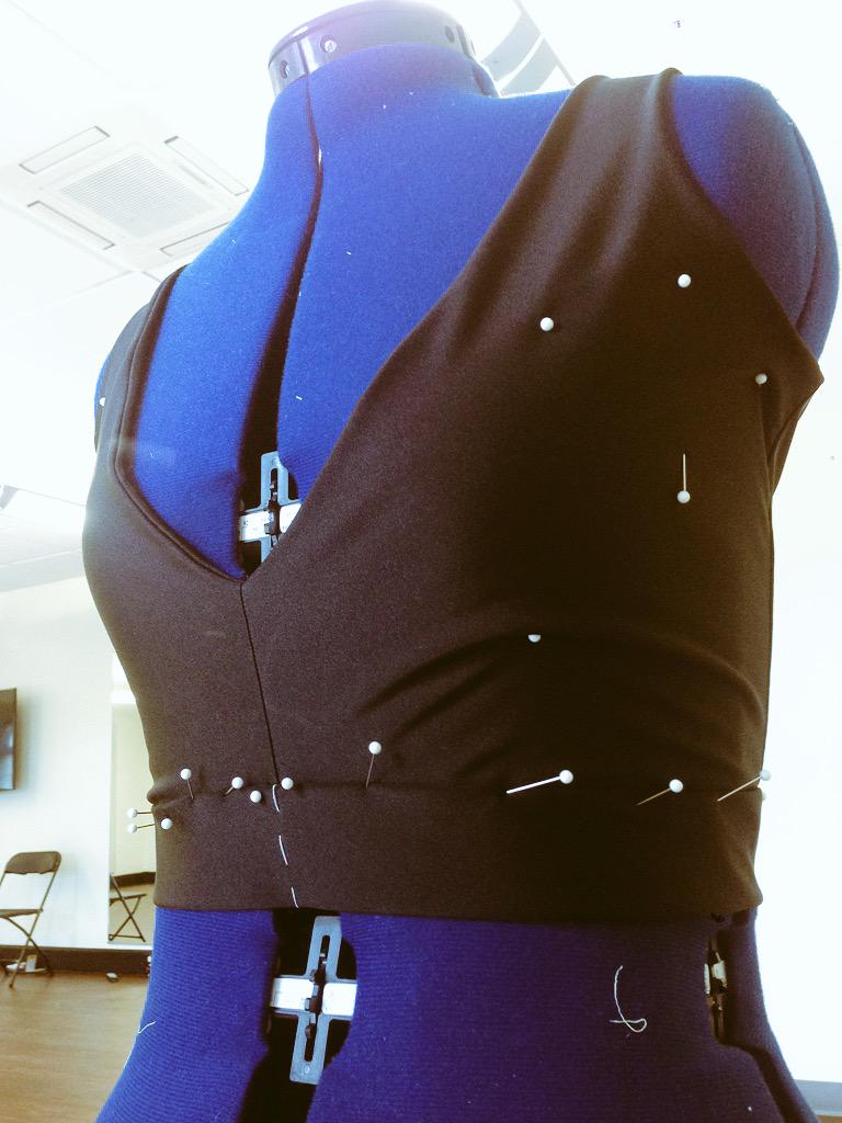 _elleson's tweet photo. just a little pinning in the underpinning #construction #handsewn #elleson #SS16 http://t.co/sd1OmRjfhB