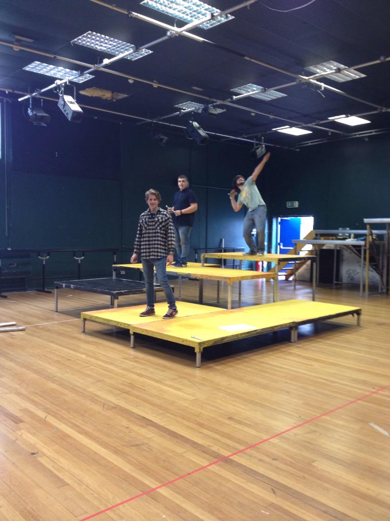 HilaryStatts's tweet photo. My excellent @GowerCollegeSwa BTEC students working hard for their Scenic Painting module @WelshGovernment #dontcutFE http://t.co/o0FjlVDYxE