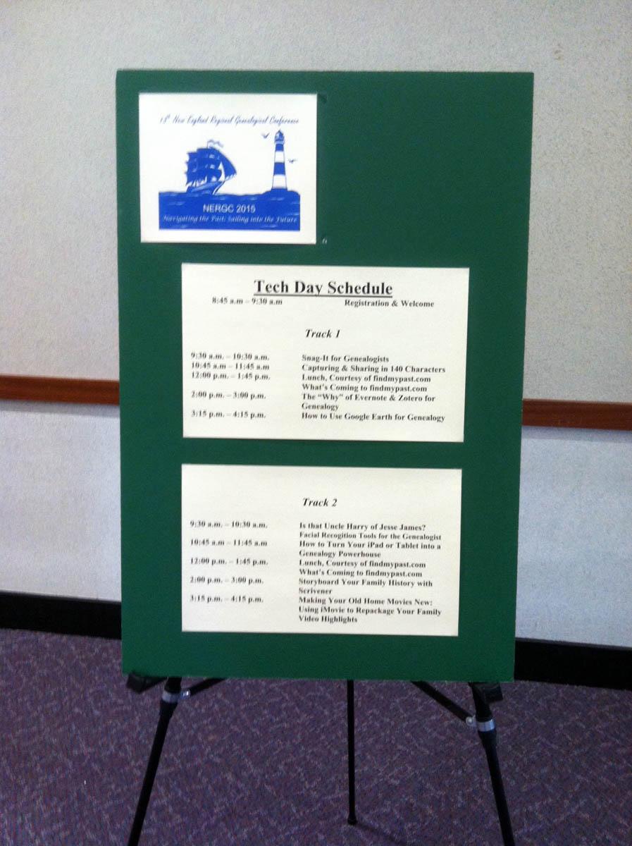 Tech Day got under way today to kick off #NERGC! #genealogy