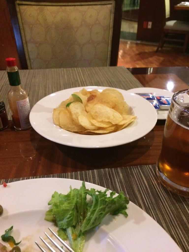 Matcarrington89's tweet photo. @EmmaParrish I go away and this happens.. I asked for chips with my dinner... http://t.co/VXk130lGIP