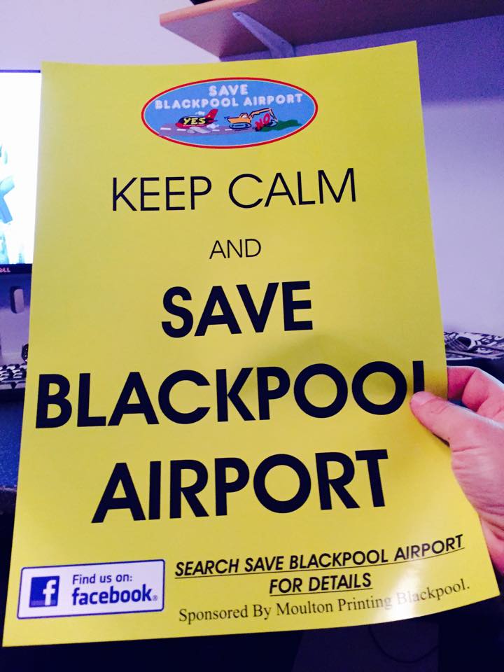 Mr_Chip_'s tweet photo. Save Blackpool Airport. @PersimmonHomes http://t.co/75SP7PEcjj