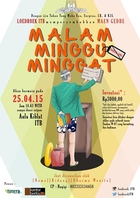 H-1, KAMI TANTANG MAHASISWA TERBAIK BANGSA*Katanya sih. Datang dan Saksikan Maen Gedhe <a href="/LoedroekITB/">Loedroek ITB</a>, 25042015, 18.60